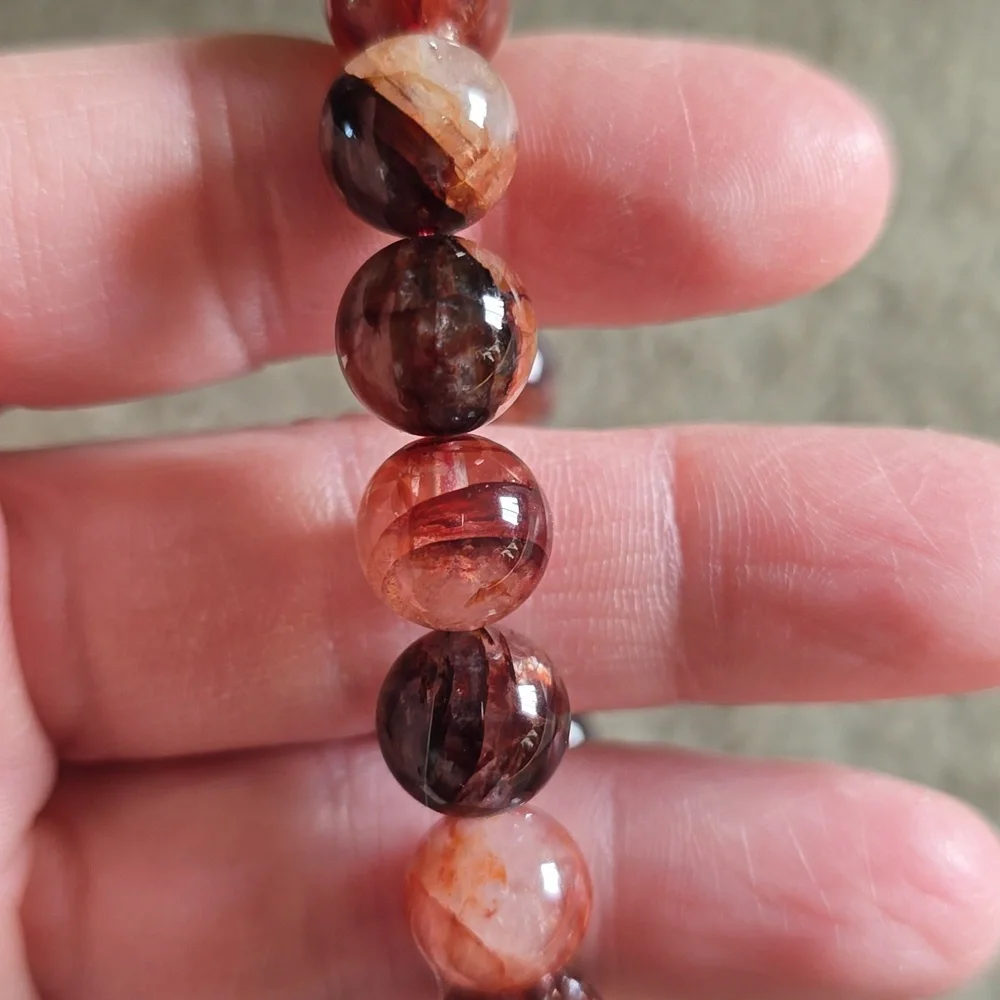 10mm Fire Quartz Bracelet - Picture 10 of 10